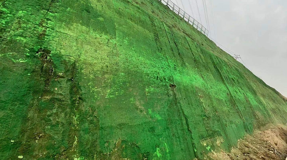 河北雄安新区建筑边坡生态超疏水土抗冲；